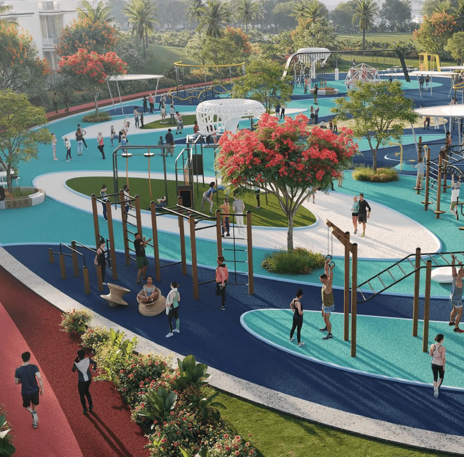 Image depicting Integrated Open Fitness Areas