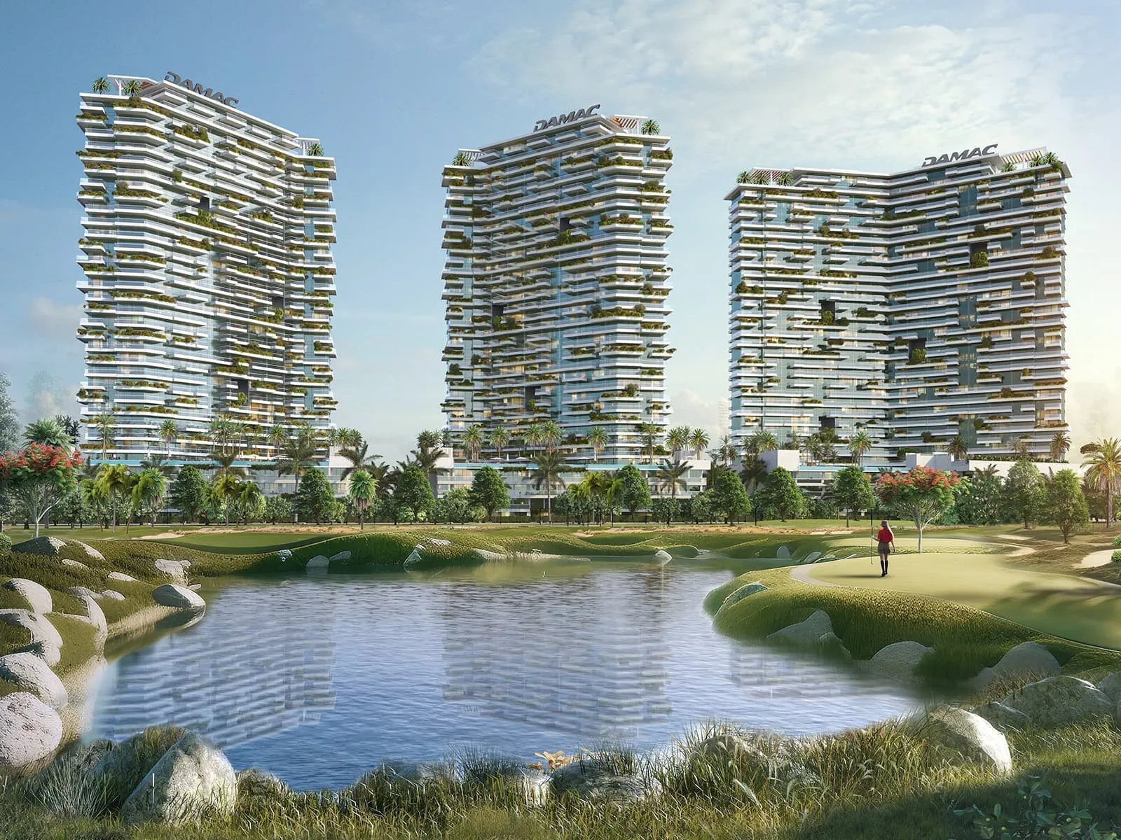 Rendering of Golf Greens project in DAMAC Hills